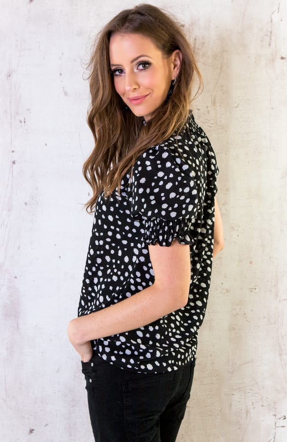 Cheetah Col Top Zwart – shoparchief, foto 3