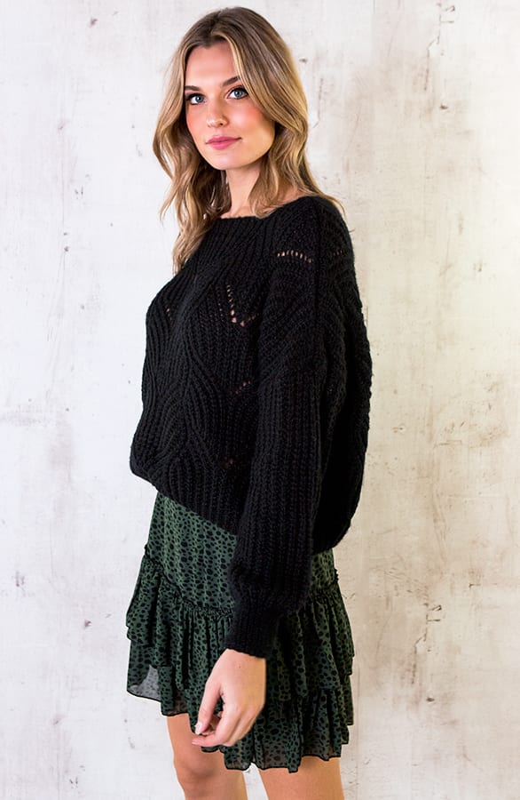 Limited Cheetah Laagjes Rok Legergroen – shoparchief, foto 3