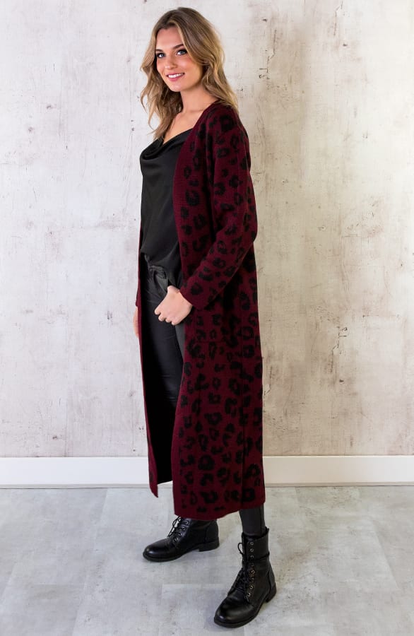 Panter Vest Lang Bordeaux – shoparchief, foto 3