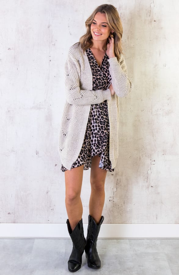 Vest Met Motief Creme – shoparchief, foto 2
