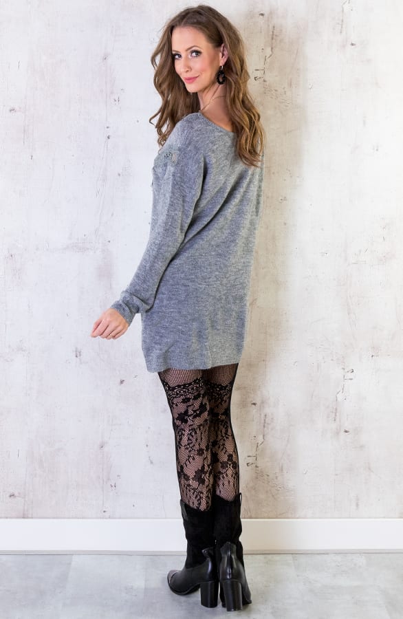 Tuniek Met Kant Grijs – shoparchief, foto 5