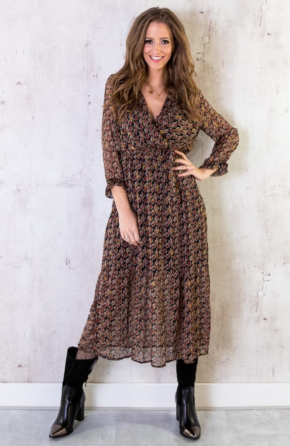 Maxi Jurk Deluxe Terracotta – shoparchief, foto 2