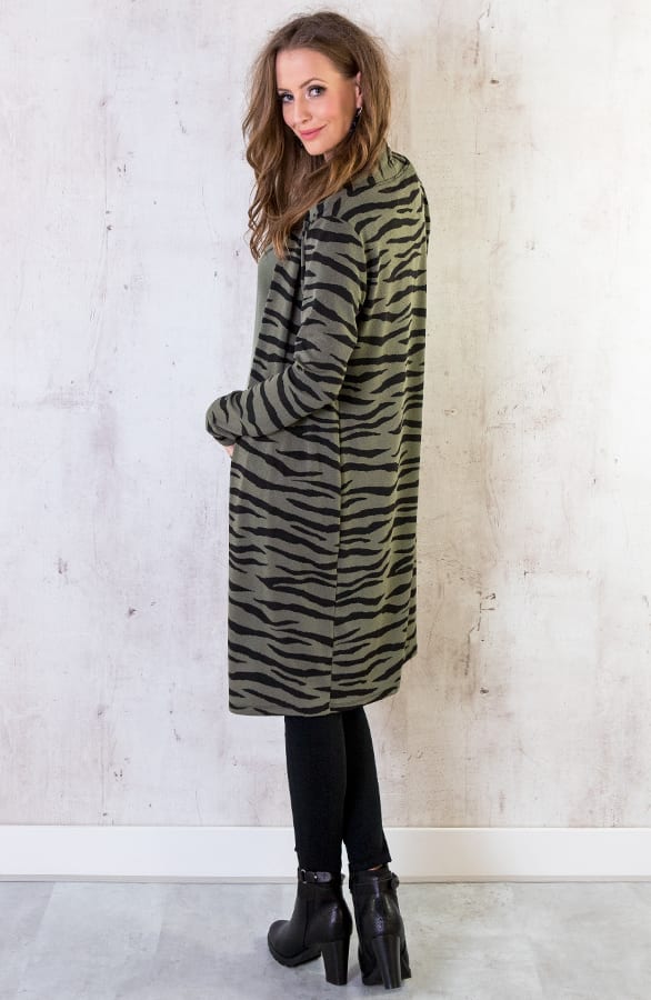 Zebra Vest Legergroen – shoparchief, foto 4