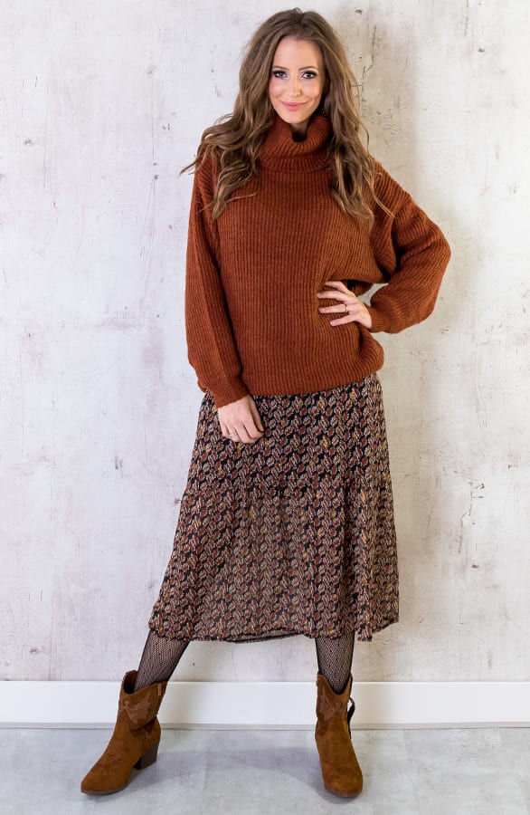 Maxi Jurk Deluxe Terracotta – shoparchief, foto 6