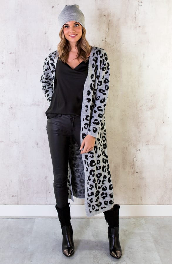 Panter Vest Lang Grijs – shoparchief, foto 3