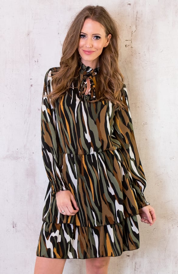 Print Jurk Legergroen – shoparchief, foto 6