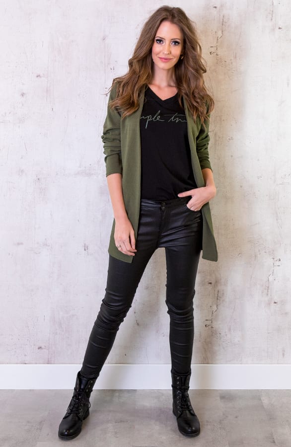 Blazer Met Rits Legergroen – shoparchief, foto 6