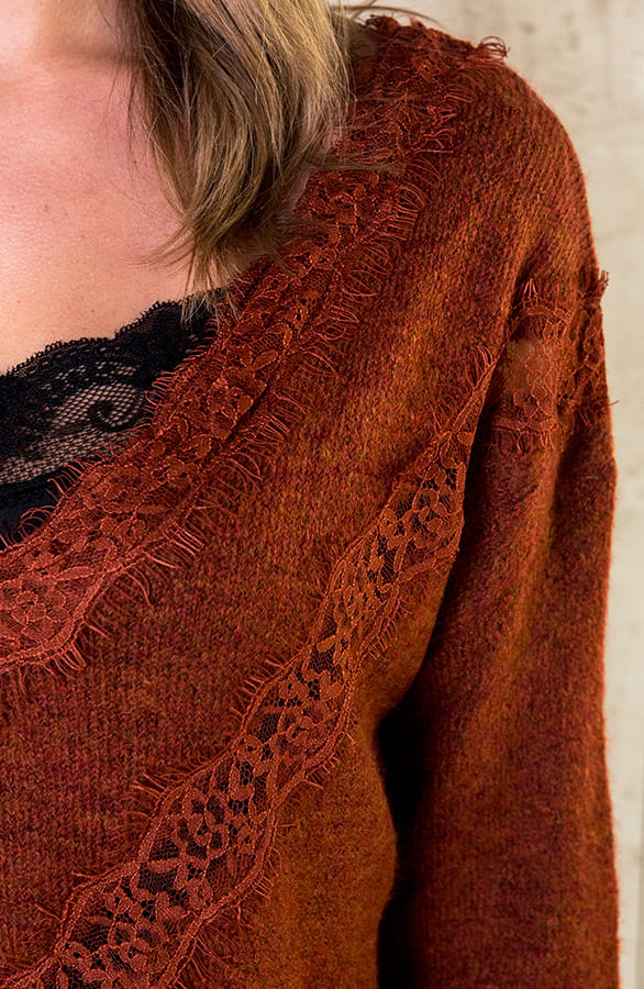 Tuniek Met Kant Terracotta – shoparchief, foto 5
