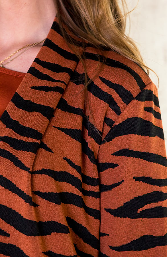 Zebra Vest Terracotta – shoparchief, foto 5