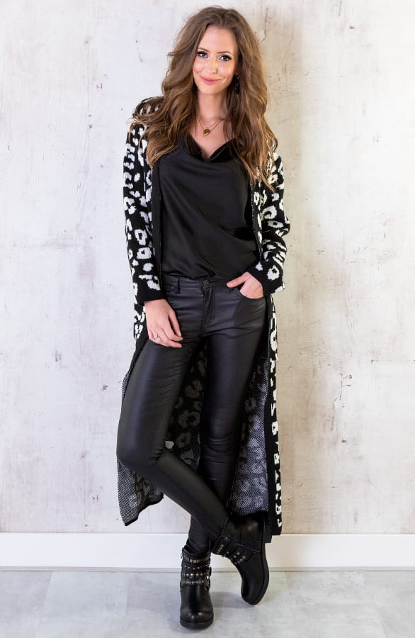 Panter Vest Lang Zwart – shoparchief, foto 5