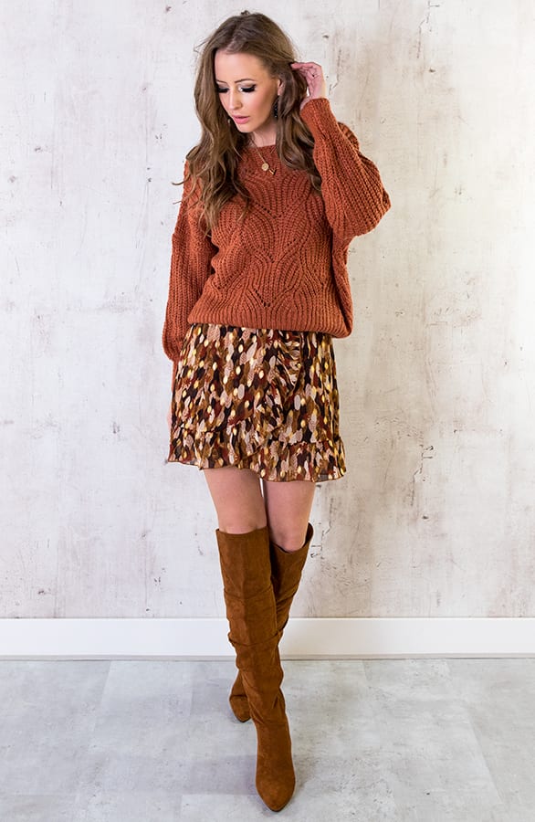Trui Met Motief Terracotta – shoparchief, foto 4