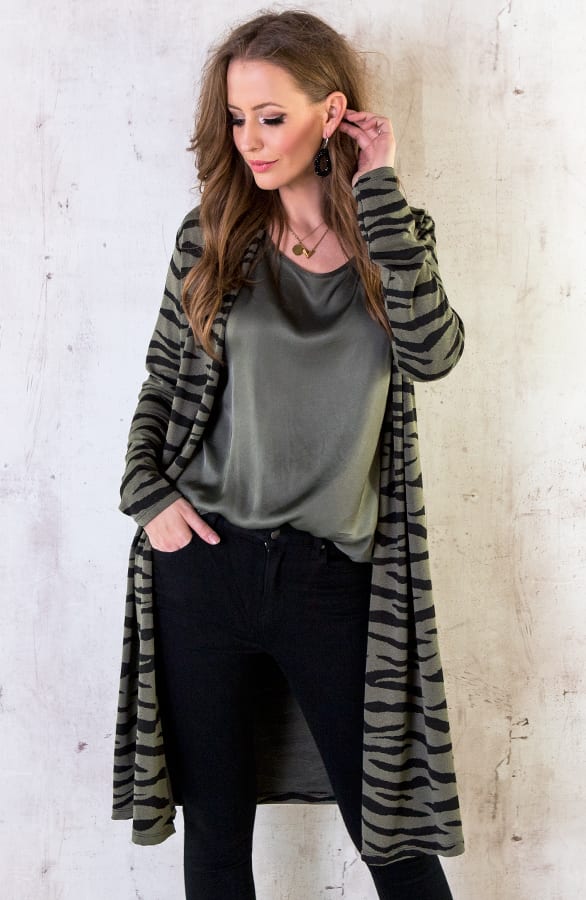 Zebra Vest Legergroen – shoparchief, foto 5
