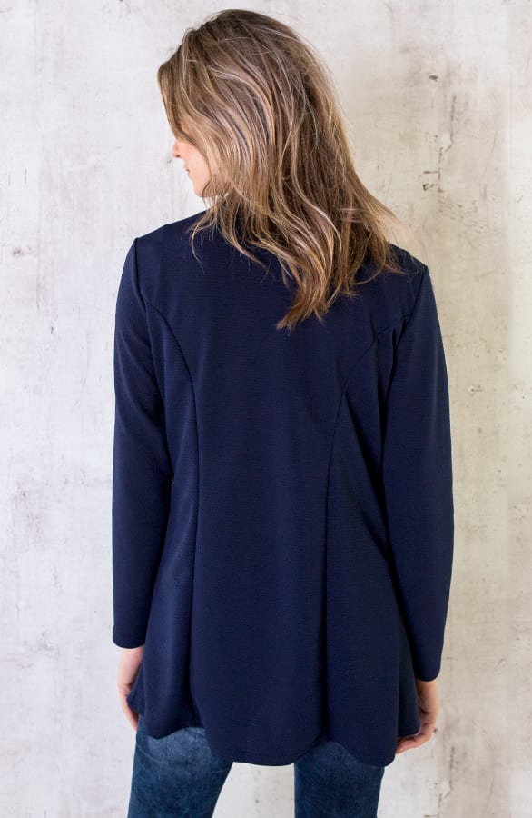 Blazer Met Rits Marine – shoparchief, foto 5
