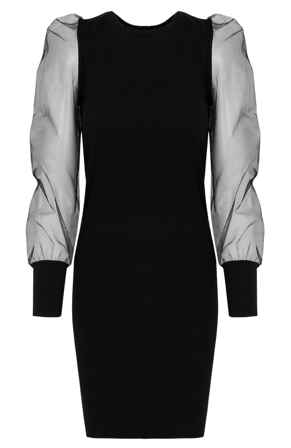 Jurk Tule Deluxe Zwart – shoparchief, foto 6