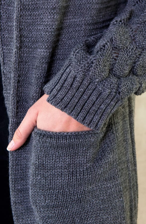 Lang Vest Gebreid Grijs – shoparchief, foto 5
