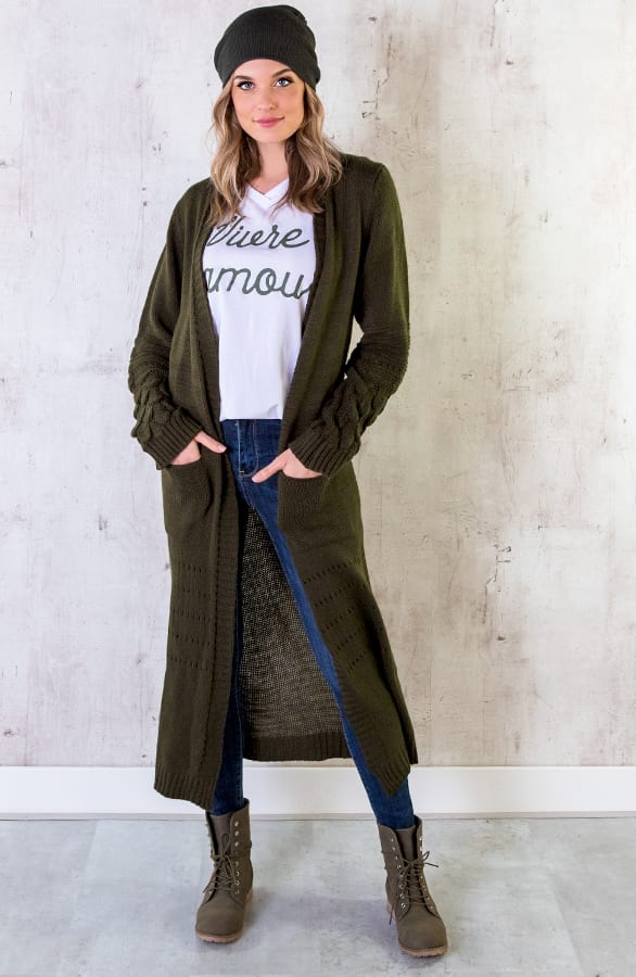 Vivre D Amour Top Wit Army – shoparchief, foto 3