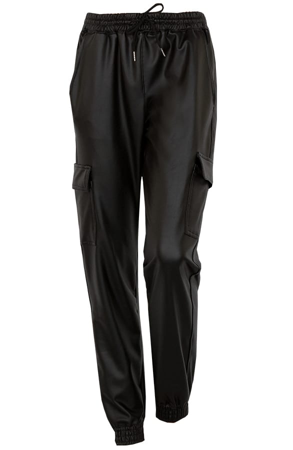 Leren Broek Zwart – shoparchief, foto 1