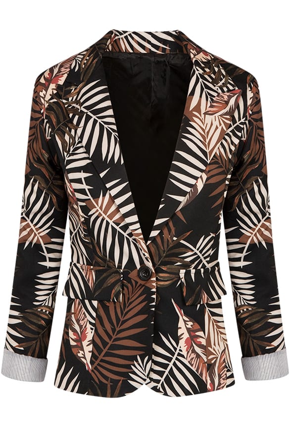 Palm Blazer Zwart Cognac – shoparchief, foto 1