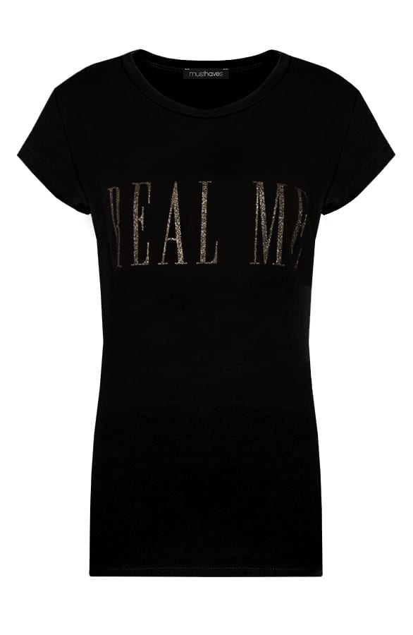 Real Me Top Zwart – shoparchief, foto 1