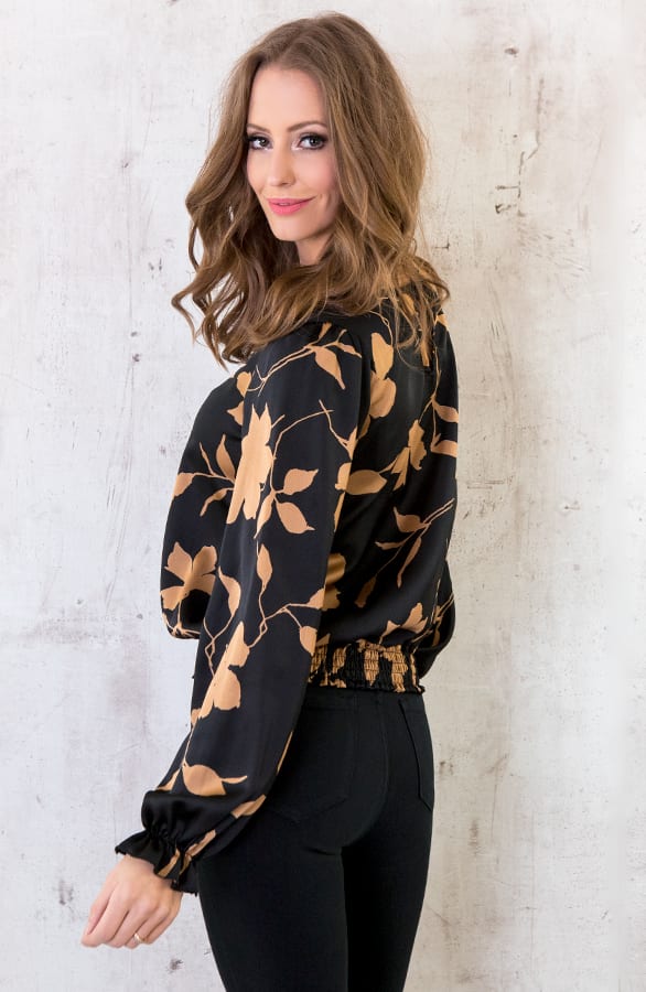Satin Marant Blouse Camel – shoparchief, foto 3