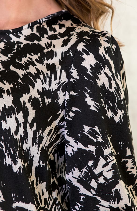 Satin Marant Blouse Zwart – shoparchief, foto 4