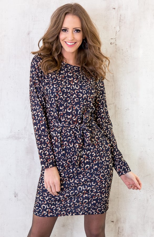 Strikjurk Met Panterprint – shoparchief, foto 6