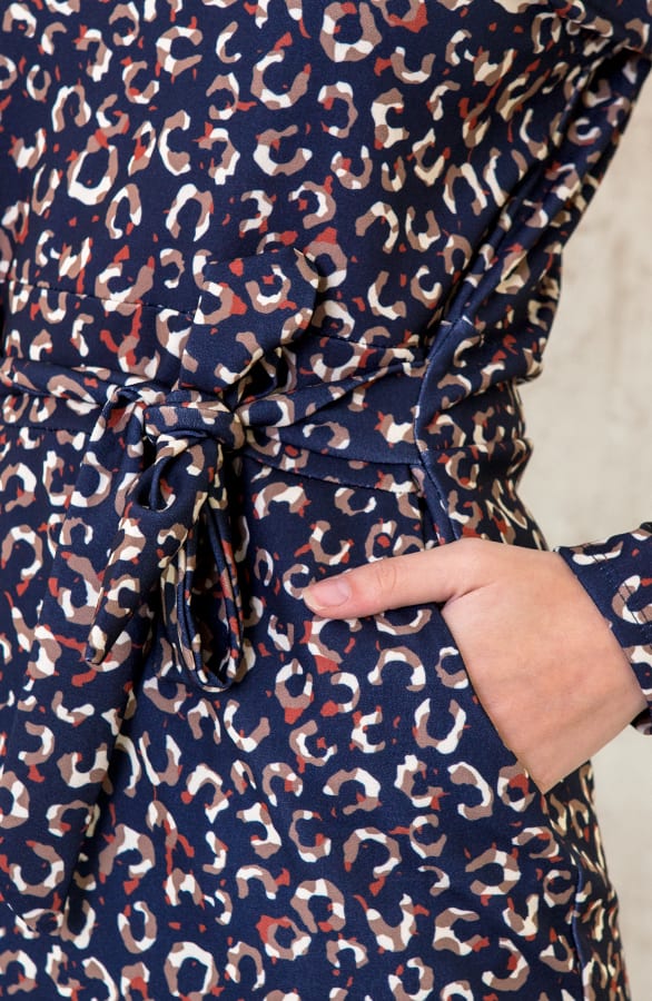 Strikjurk Met Panterprint – shoparchief, foto 5