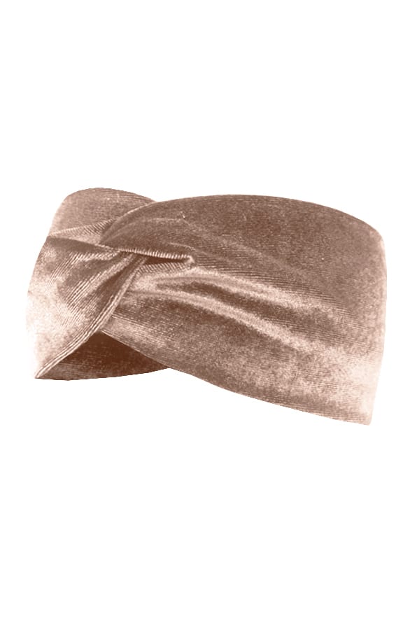 Velvet Haarband Dames Taupe – shoparchief, foto 1