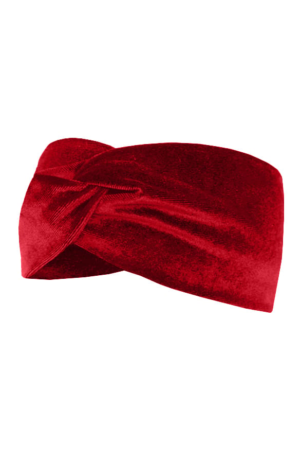 Velvet Haarband Dames Terracotta – shoparchief, foto 1