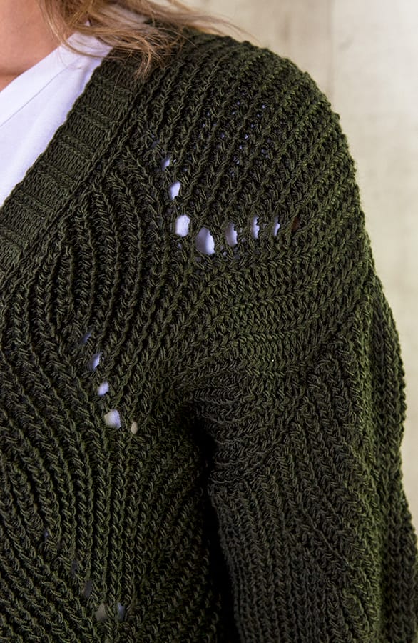 Vest Met Motief Legergroen – shoparchief, foto 4