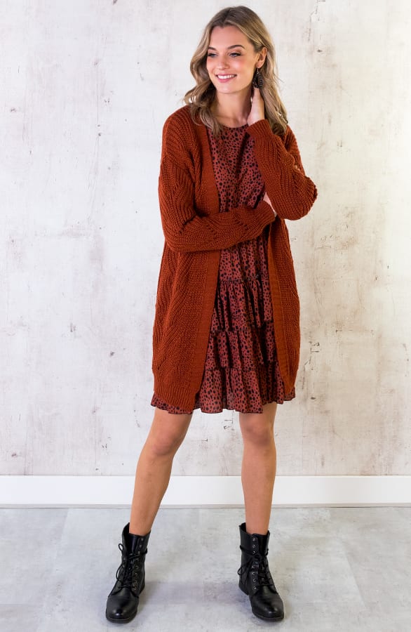 Vest Met Motief Terracotta – shoparchief, foto 3