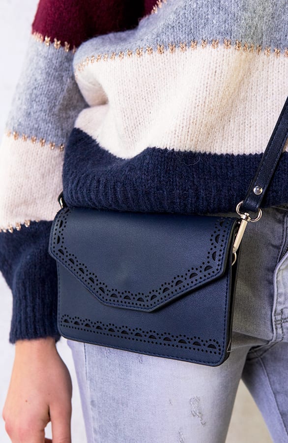 Clutch Met Patroon Marine – shoparchief, foto 1