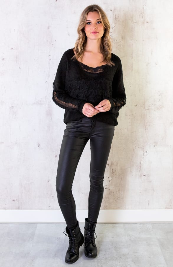 Trui Met Kant Zwart – shoparchief, foto 6