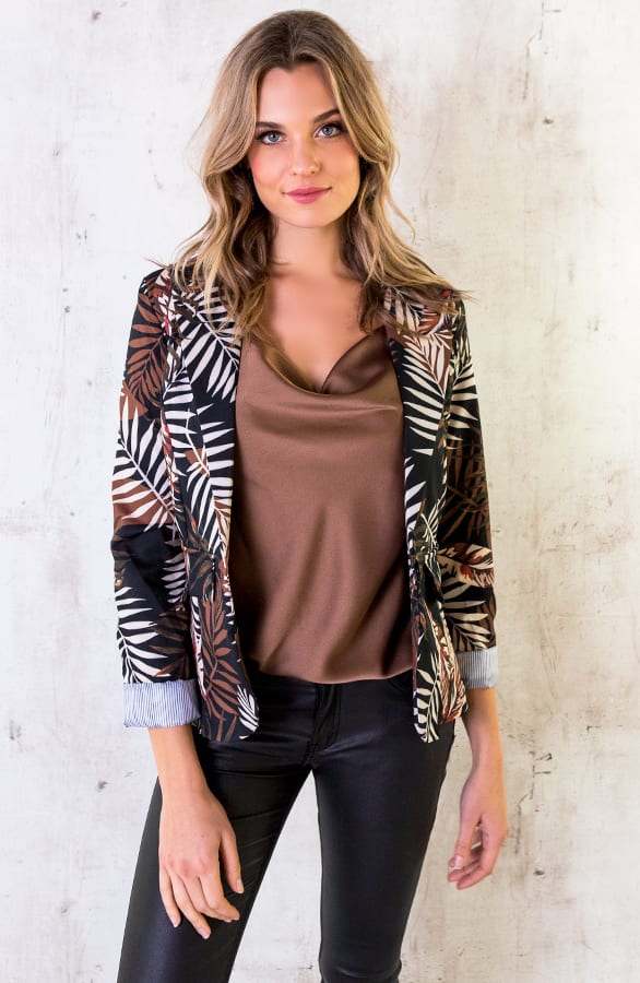 Palm Blazer Zwart Cognac – shoparchief, foto 7