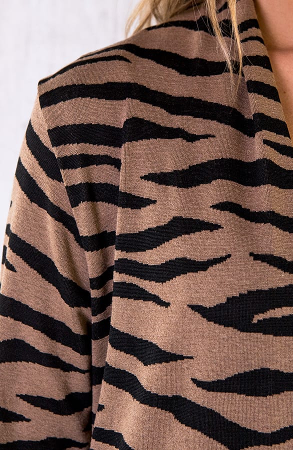 Zebra Vest Taupe – shoparchief, foto 5
