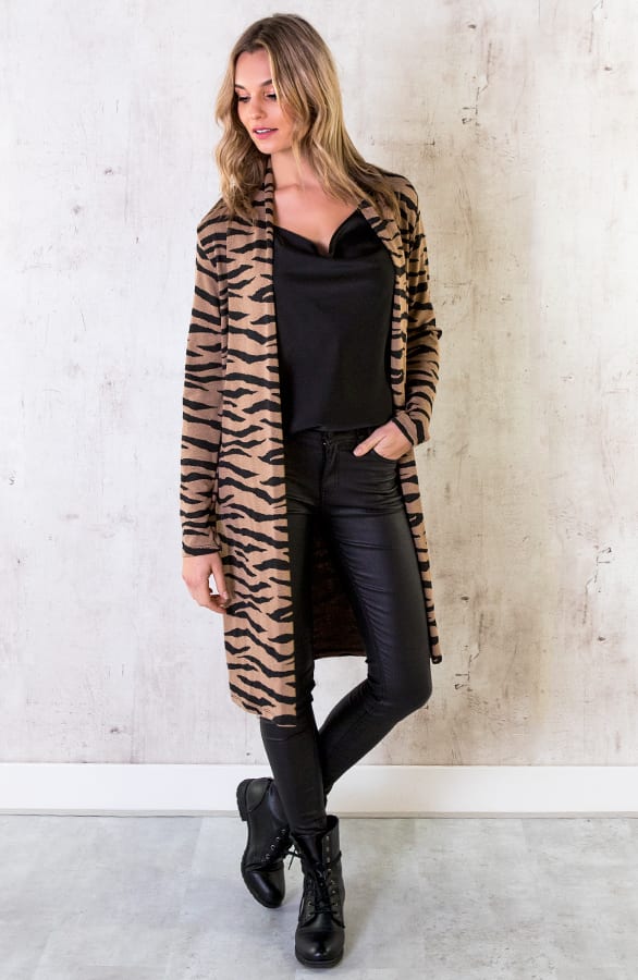 Zebra Vest Taupe – shoparchief, foto 6