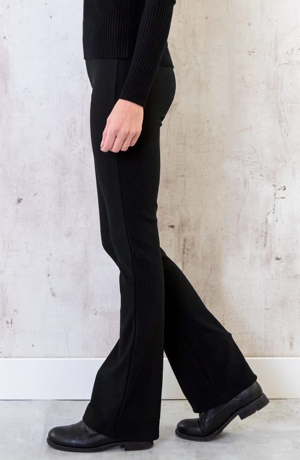 Flared Broek Rib Dames – shoparchief, foto 5