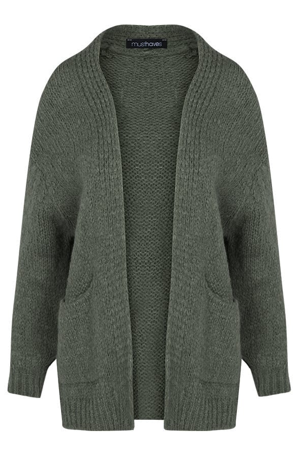 Gebreid Oversized Vest Groen – shoparchief, foto 1