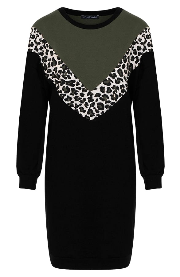 Jurk Panter Legergroen – shoparchief, foto 1