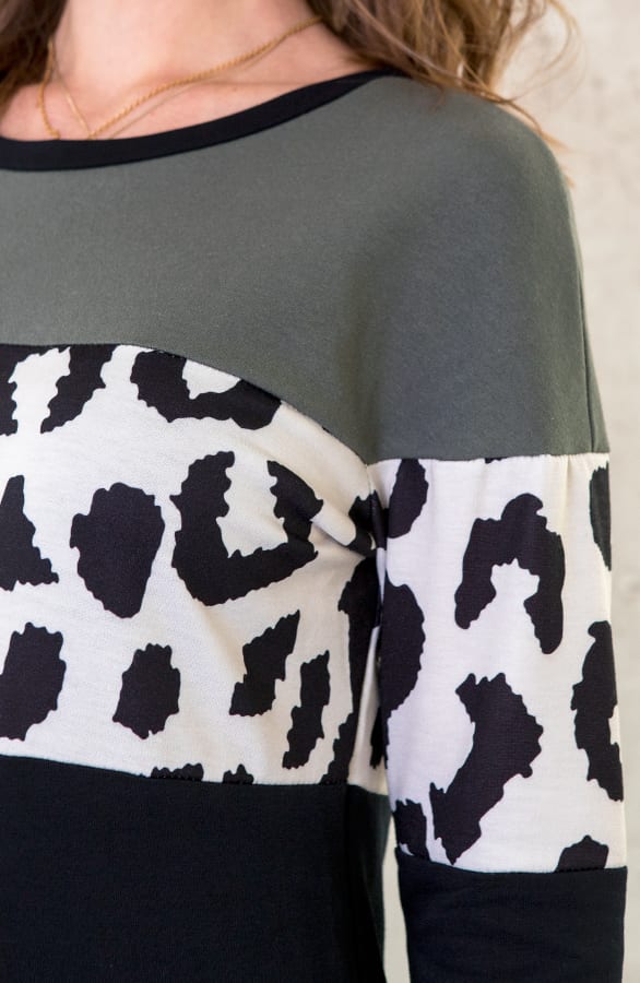 Jurk Panter Streep Legergroen – shoparchief, foto 6