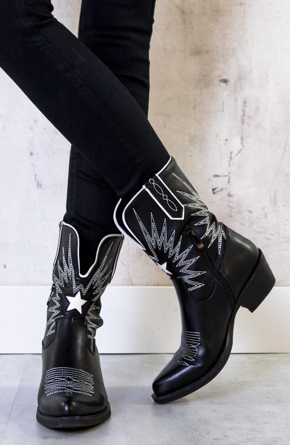 Leren Cowboylaarzen Dames – shoparchief, foto 2