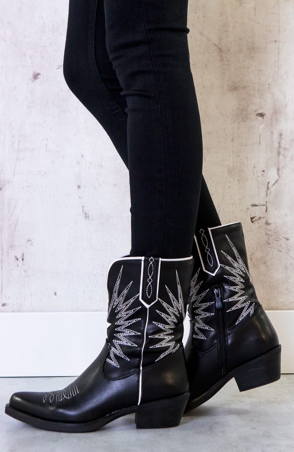Leren Cowboylaarzen Dames – shoparchief, foto 3