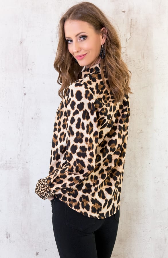 Panter Blouse Bruin – shoparchief, foto 3