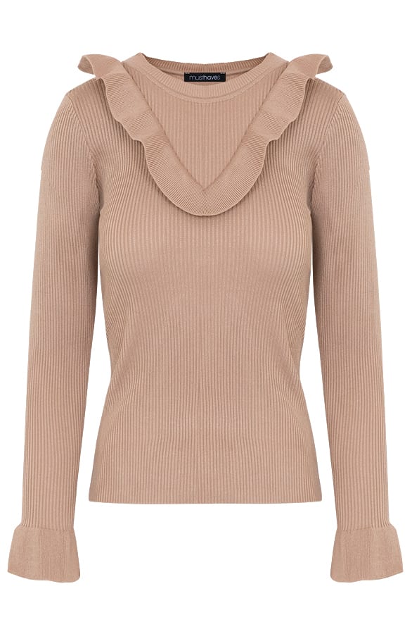 Ruches Trui Beige – shoparchief, foto 1