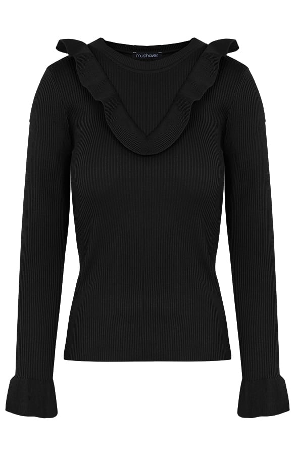Ruches Trui Zwart – shoparchief, foto 1