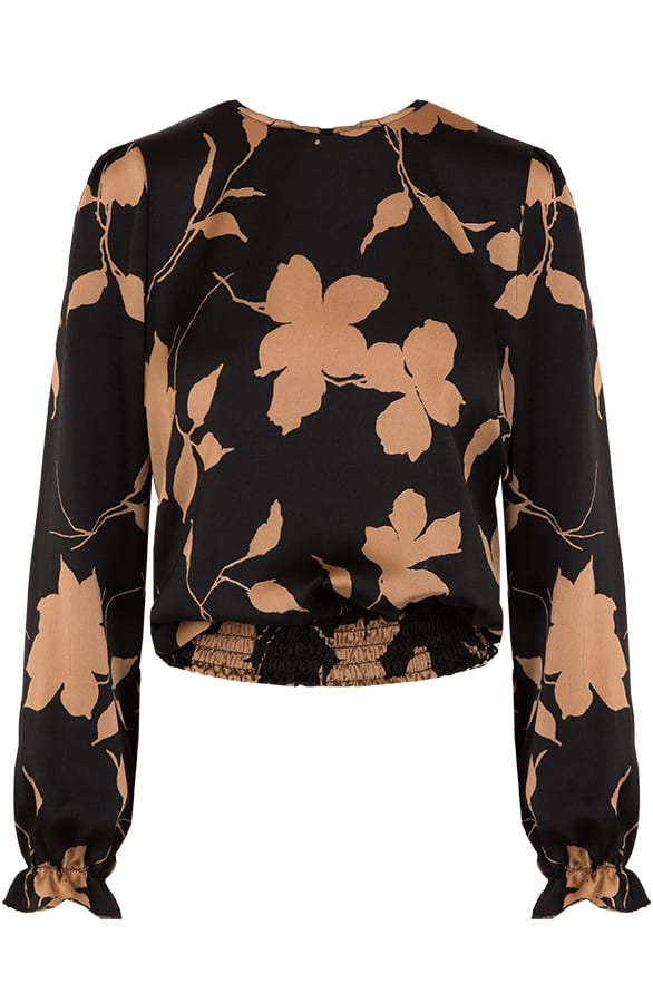 Satin Marant Blouse Camel – shoparchief, foto 1