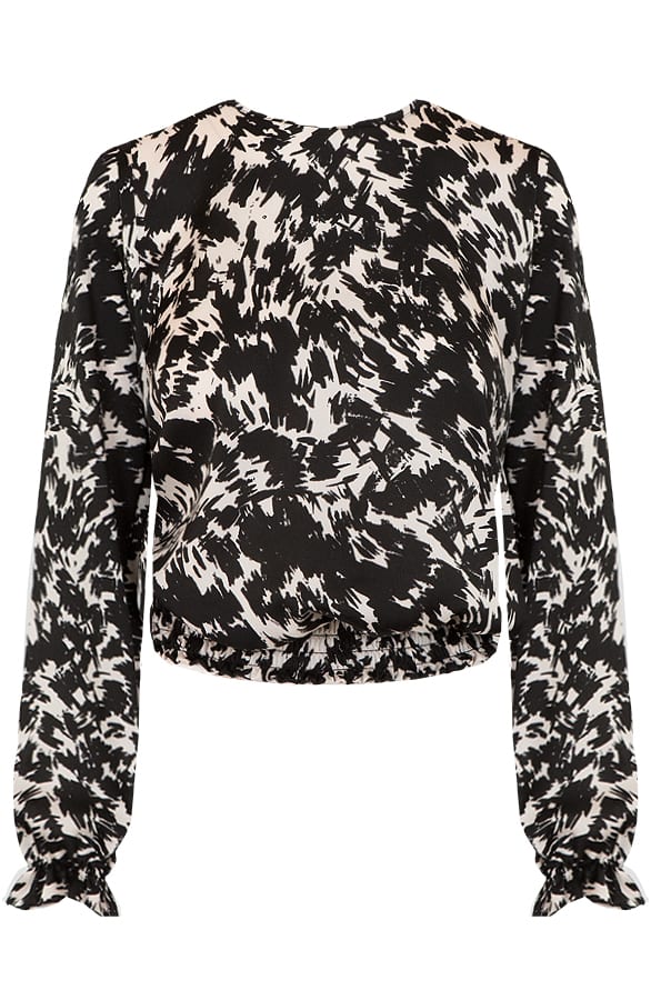 Satin Marant Blouse Zwart – shoparchief, foto 1