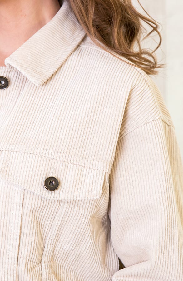 Corduroy Jacket Ecru – shoparchief, foto 6