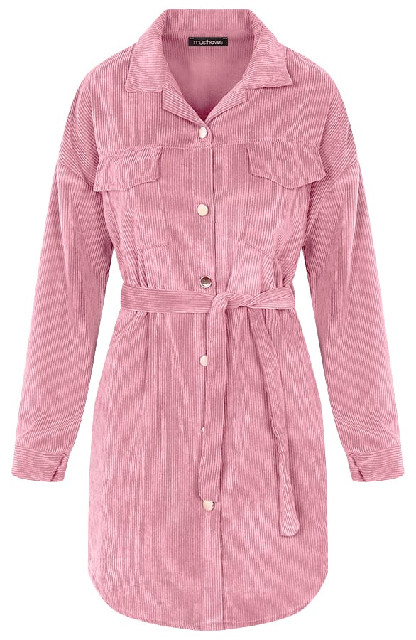 Corduroy Jurk Oud Roze – shoparchief, foto 1