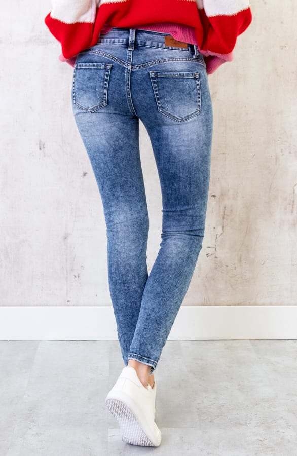 Damaged Jeans Damen Blau, Shoparchiv, Foto 4